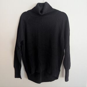 GAP Black Wool Blend Turtleneck Sweater